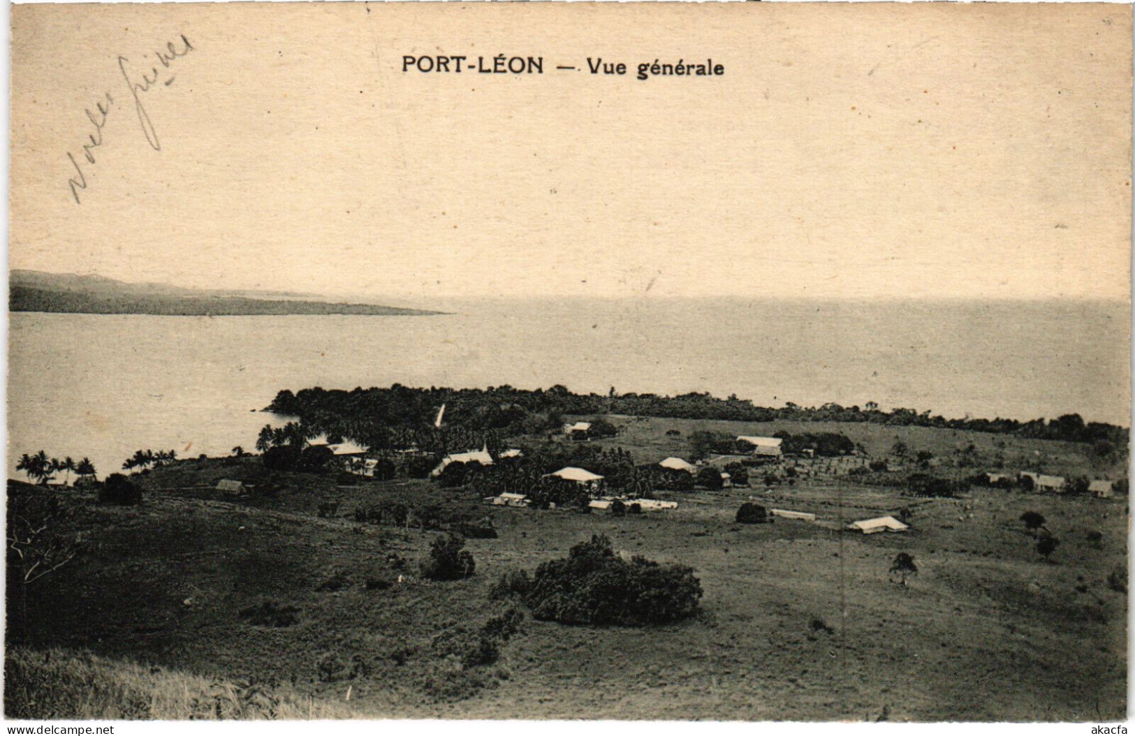 PC NEW GUINEA, PORT LÉON, VUE GENERALE, Vintage Postcard (b53576) - Papouasie-Nouvelle-Guinée