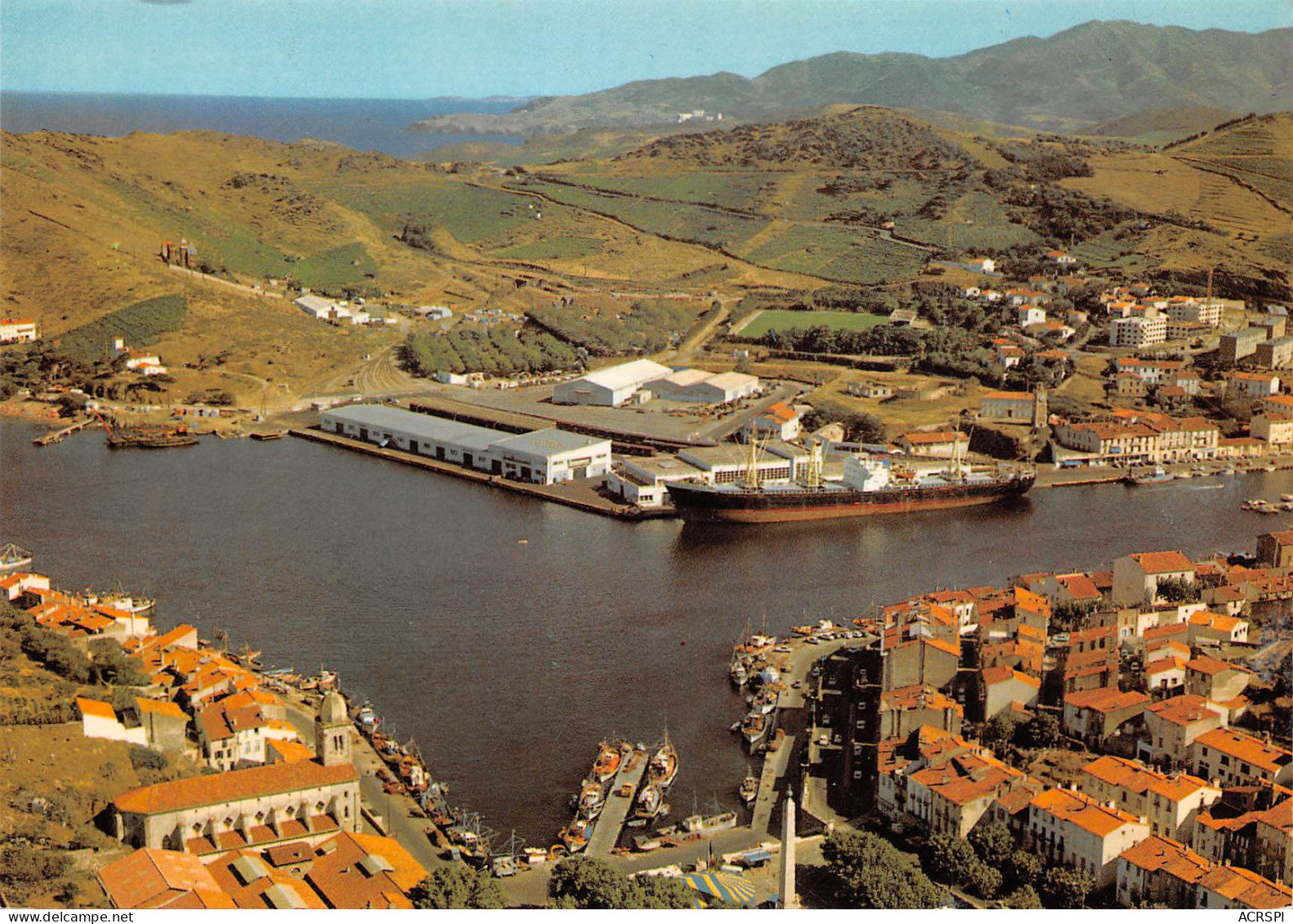 PORT VENDRES   En Avion Au-dessus De La Ville Et Du Port        34  (scan Recto Verso)MH2972 - Port Vendres