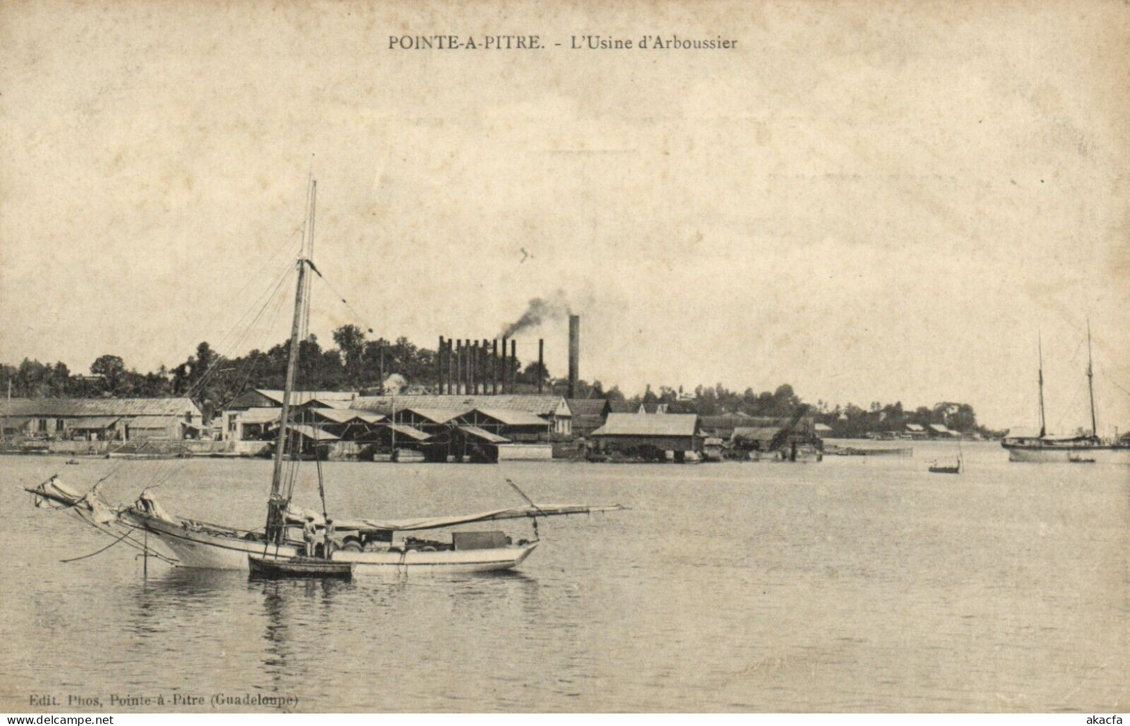 PC GUADELOUPE CARIBBEAN POINTE-a-PITRE USINE D'ARBOUSSIER OLD PC (b53463) - Pointe A Pitre