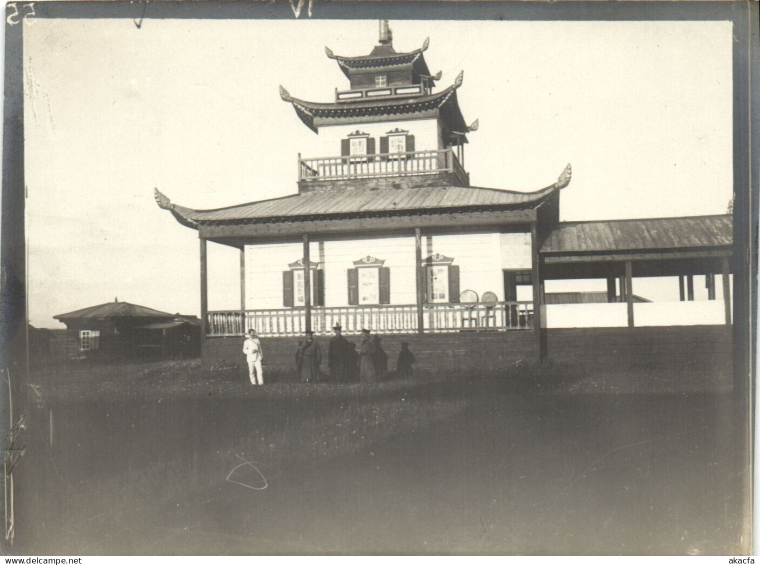 CHINA MONGOLIA PAGODA BUILDING, VINTAGE PHOTO (b53378) - China