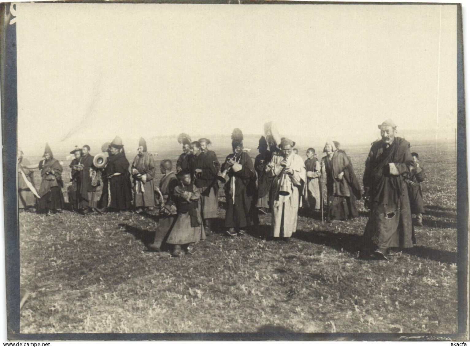 CHINA MONGOLIA CELEBRATION MUSICIANS PEOPLE, VINTAGE PHOTO (b53369) - China