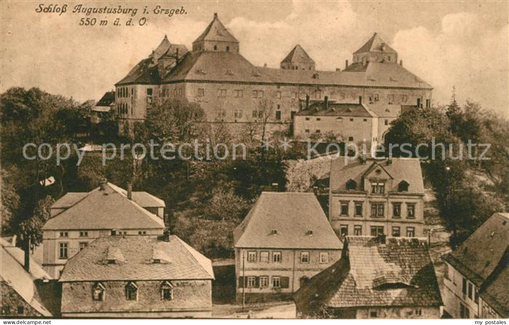 73479588 Augustusburg Ortsansicht Mit Schloss Augustusburg - Augustusburg