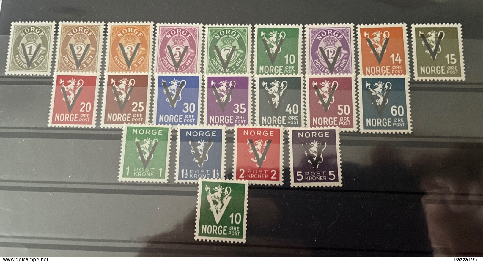 Norway 1941 V Victory Set Complete MNH - Neufs