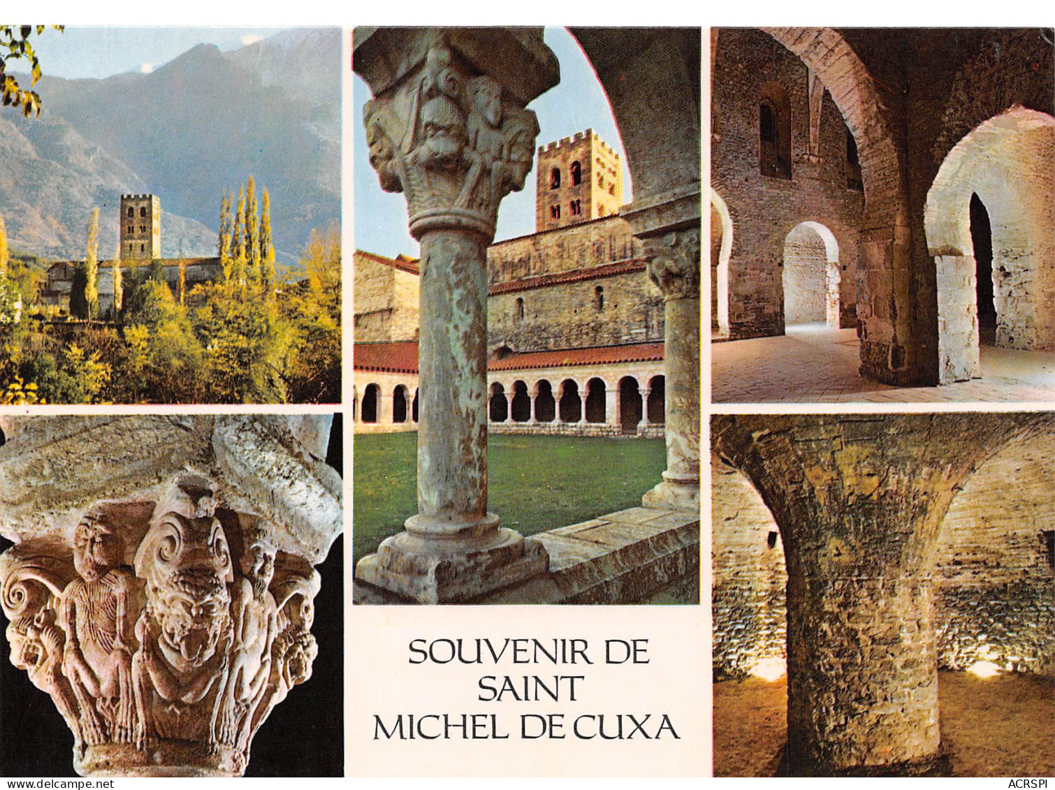 SAINT MICHEL DE CUXA  Multivues De L'abbaye    37 (scan Recto Verso)MH2982 - Saint Cyprien