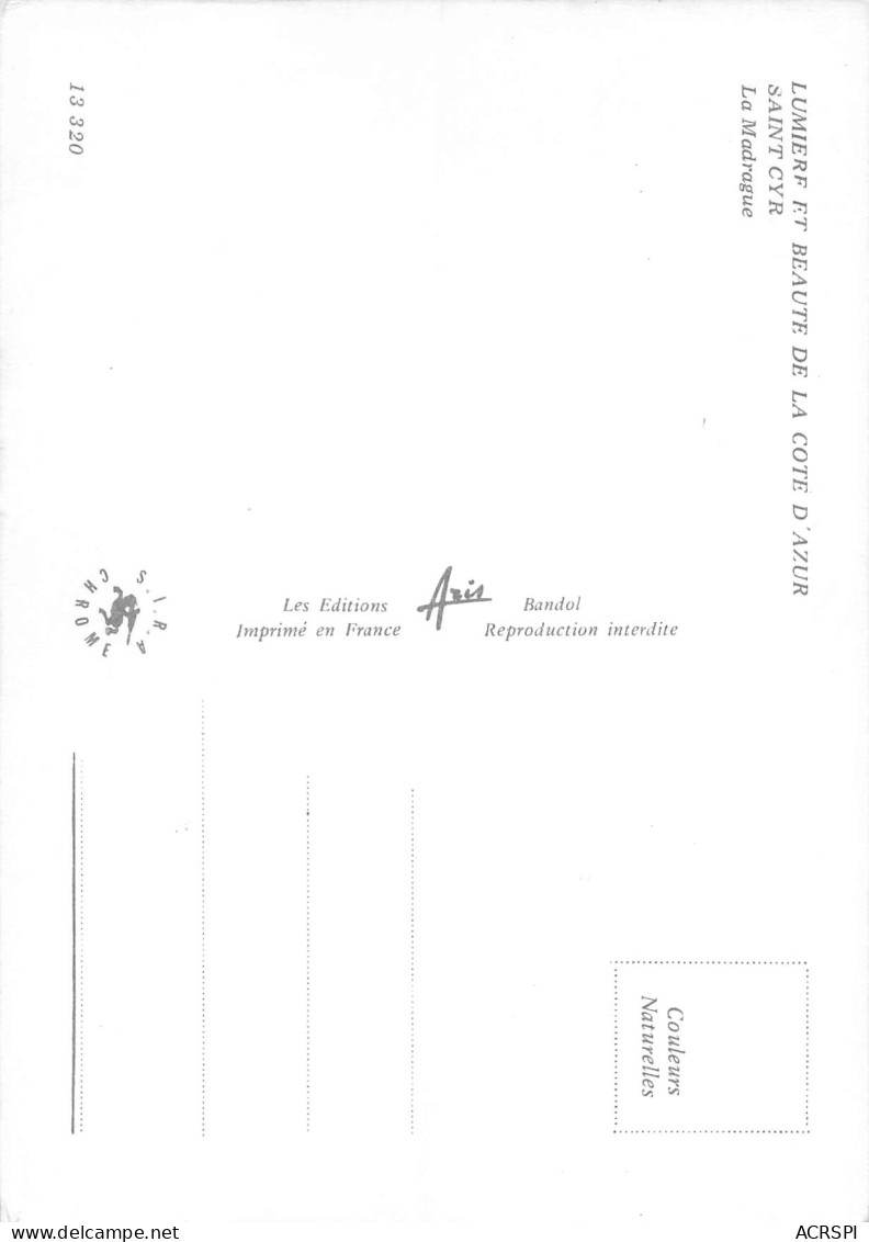 SAINT CYR  La Madrague   1 (scan Recto Verso)MH2988 - Saint-Cyr-sur-Mer