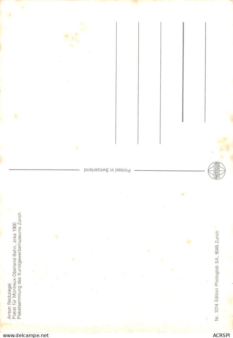 SUISSE Switzerland  MONTREUX OBERLAND Bernois  PUB Publicité   54(scan Recto Verso)MH2990 - Pubblicitari