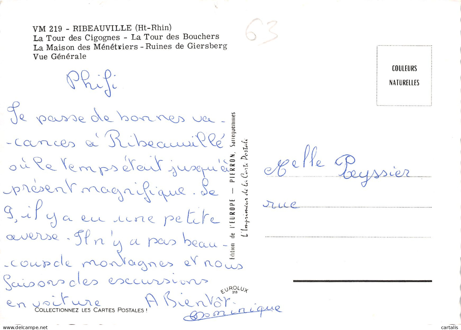 68-RIBEAUVILLE-N°C4098-B/0133 - Ribeauvillé