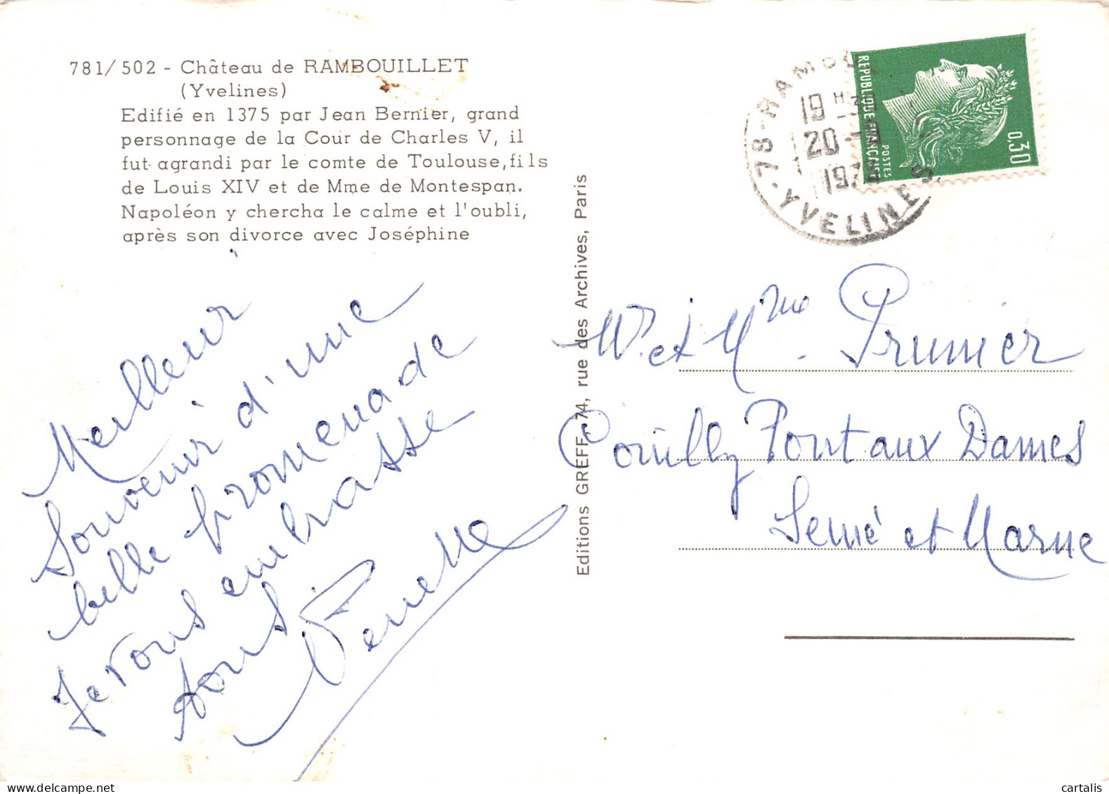 78-RAMBOUILLET LE CHATEAU-N°C4098-A/0141 - Rambouillet (Kasteel)