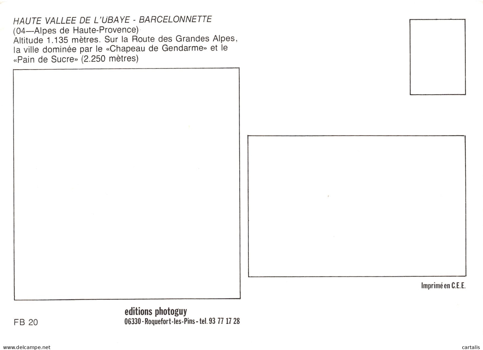 04-BARCELONNETTE-N°C4098-D/0289 - Barcelonnetta