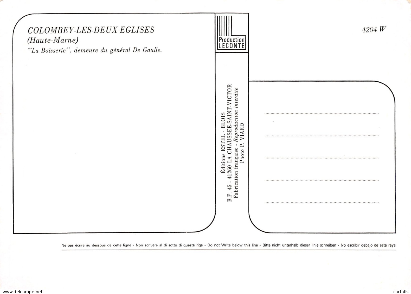 52-COLOMBEY LES DEUX EGLISES-N°C4098-D/0271 - Colombey Les Deux Eglises