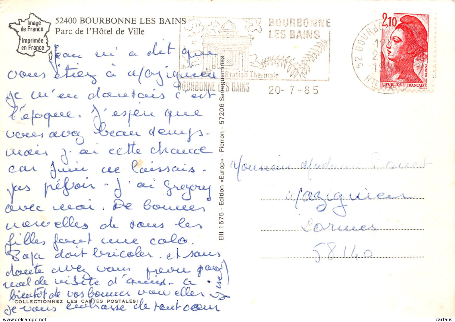 52-BOURBONNE LES BAINS-N°C4098-D/0275 - Bourbonne Les Bains