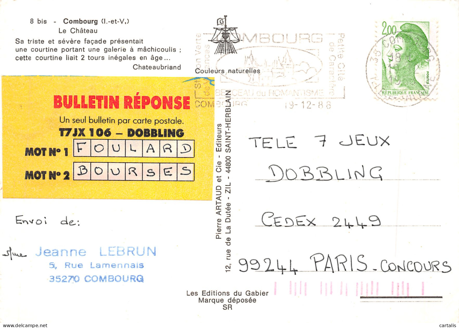 35-COMBOURG-N°C4099-B/0361 - Combourg