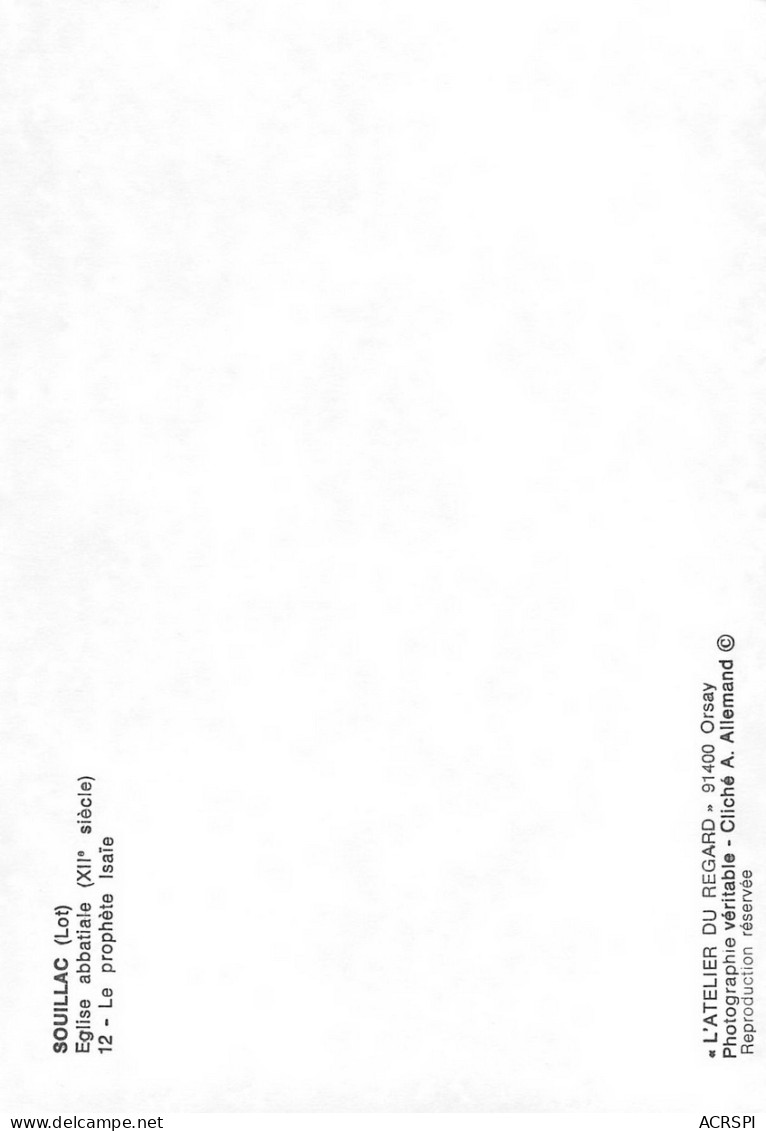 SOUILLAC  église  Le Prophete  31 (scan Recto Verso)MH2904BIS - Souillac