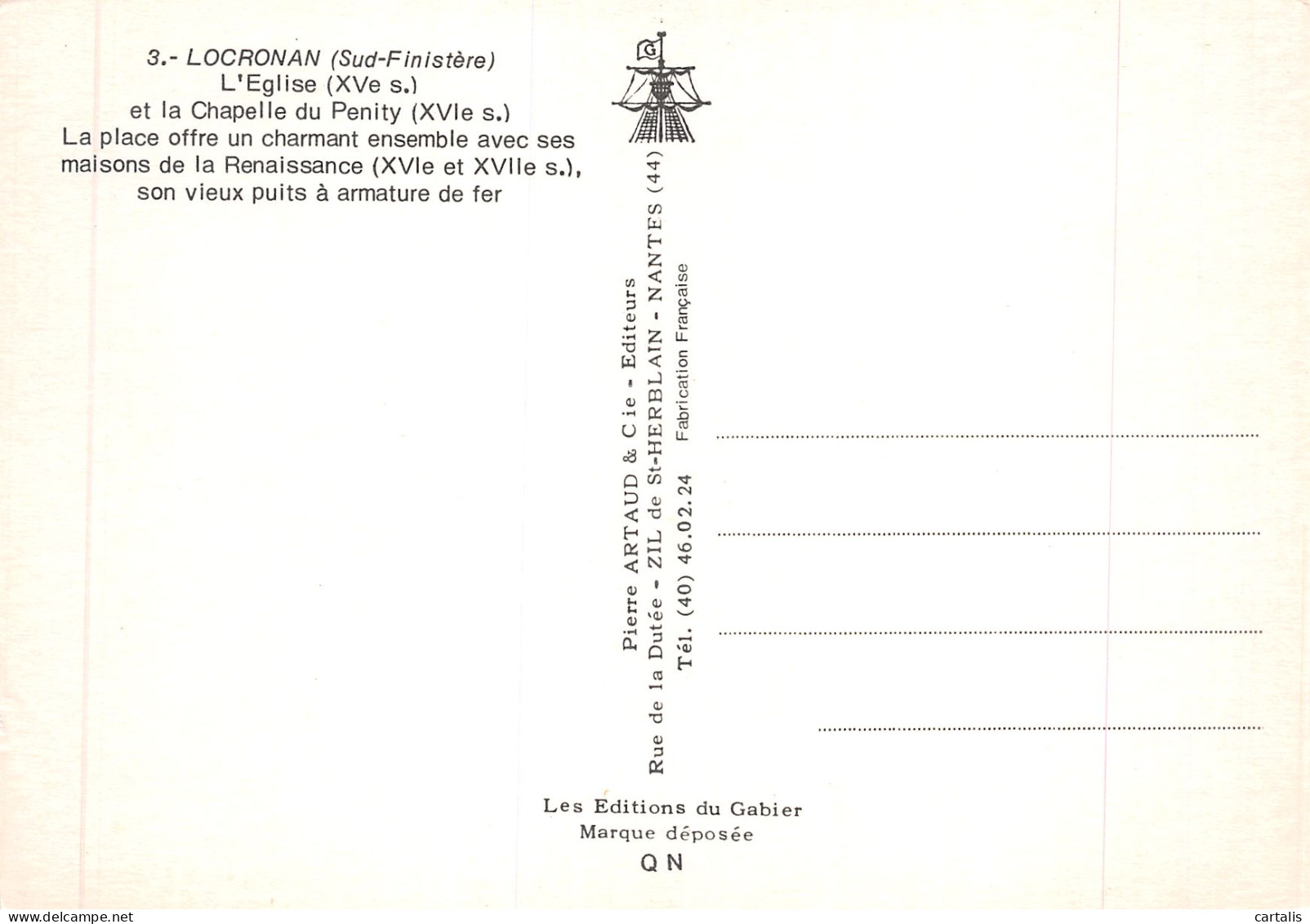 29-LOCRONAN-N°C4099-B/0335 - Locronan