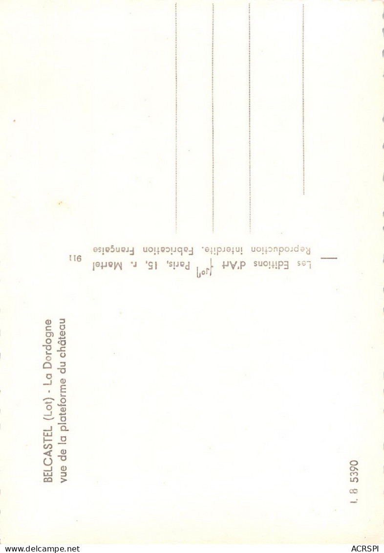 Château De Belcastel 46200 Lacave Vue De La Plateforme  43 (scan Recto Verso)MH2904BIS - Lacave