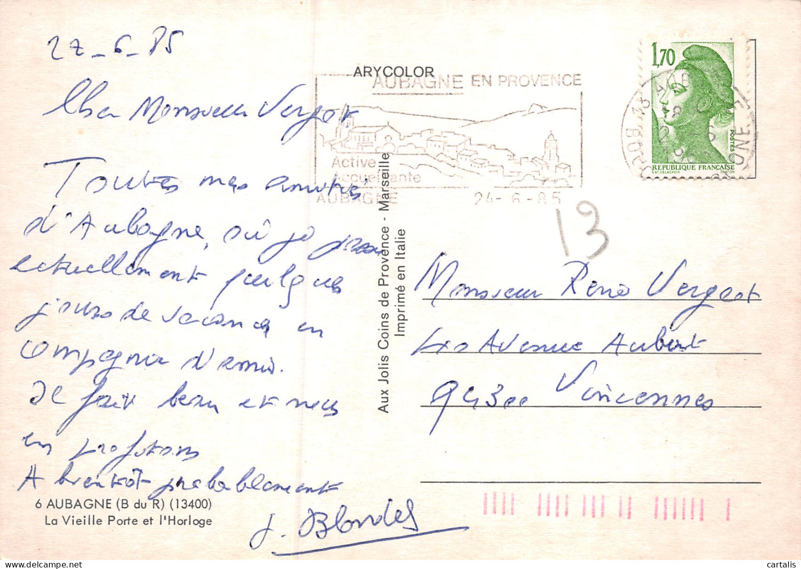 13-AUBAGNE-N°C4099-B/0127 - Aubagne