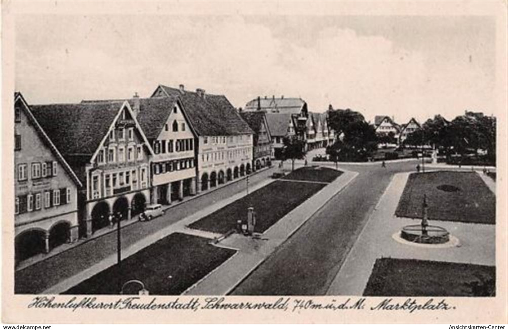 39103507 - Freudenstadt. Partie Am Marktplatz Ungelaufen  Leichte Eckabschuerfungen, Rueckseite Leicht Fleckig, Sonst G - Freudenstadt