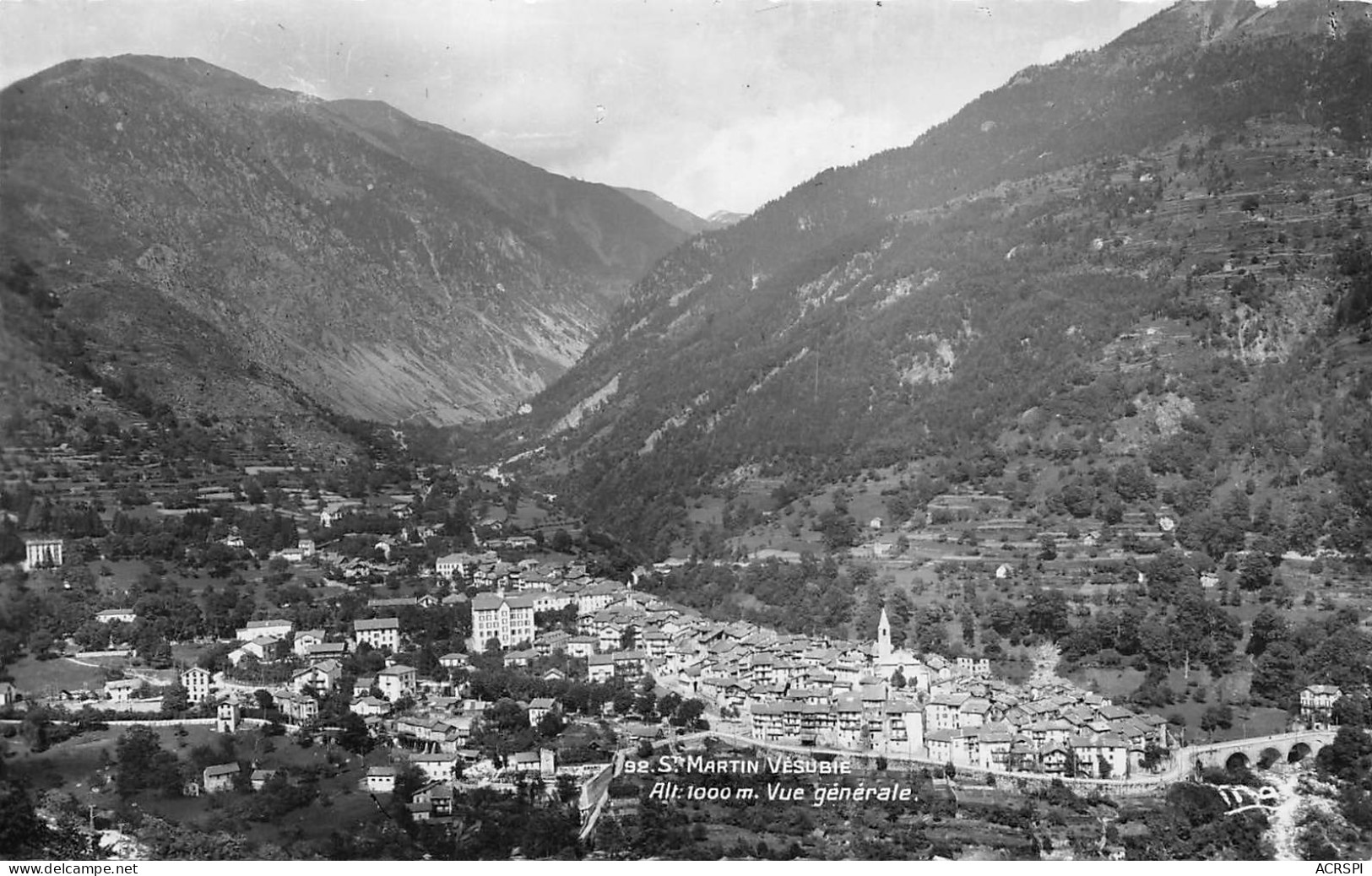 SAINT MARTIN VESUBIE  Vue Generale 2  (scan Recto Verso)MH2906TER - Saint-Martin-Vésubie