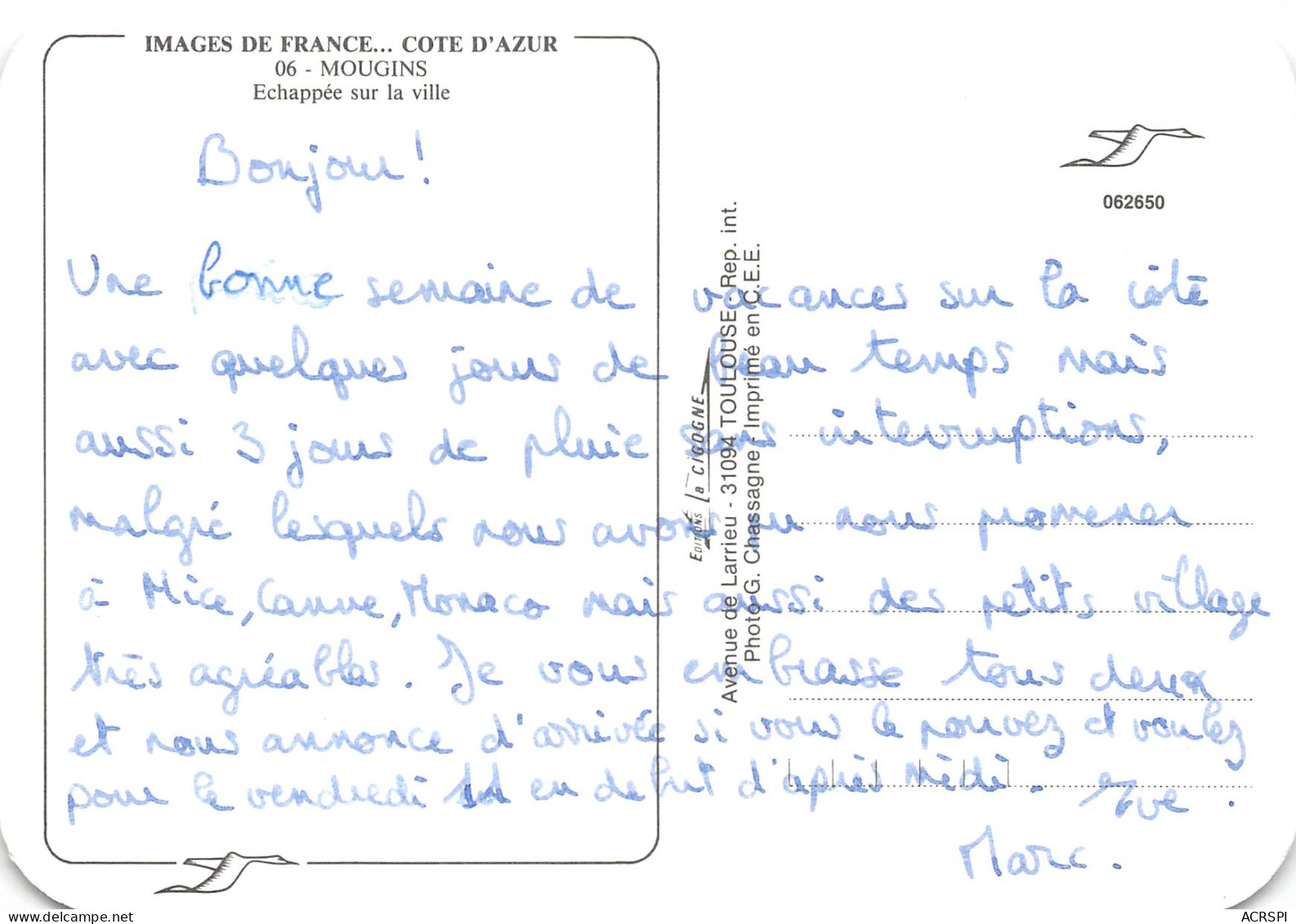 MOUGINS Echappée Sur La Ville 38  (scan Recto Verso)MH2906TER - Mougins