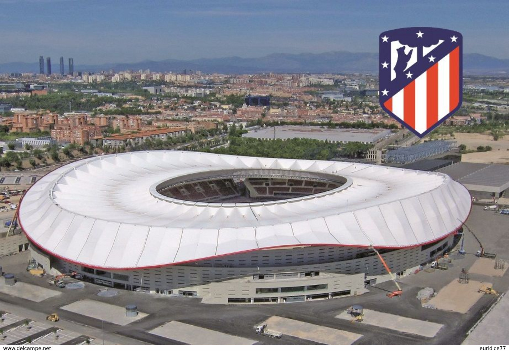 Stadium Civitas Metropolitano (Atletico De Madrid) Postcard - Size: 15x10 Cm. Aprox. - Soccer