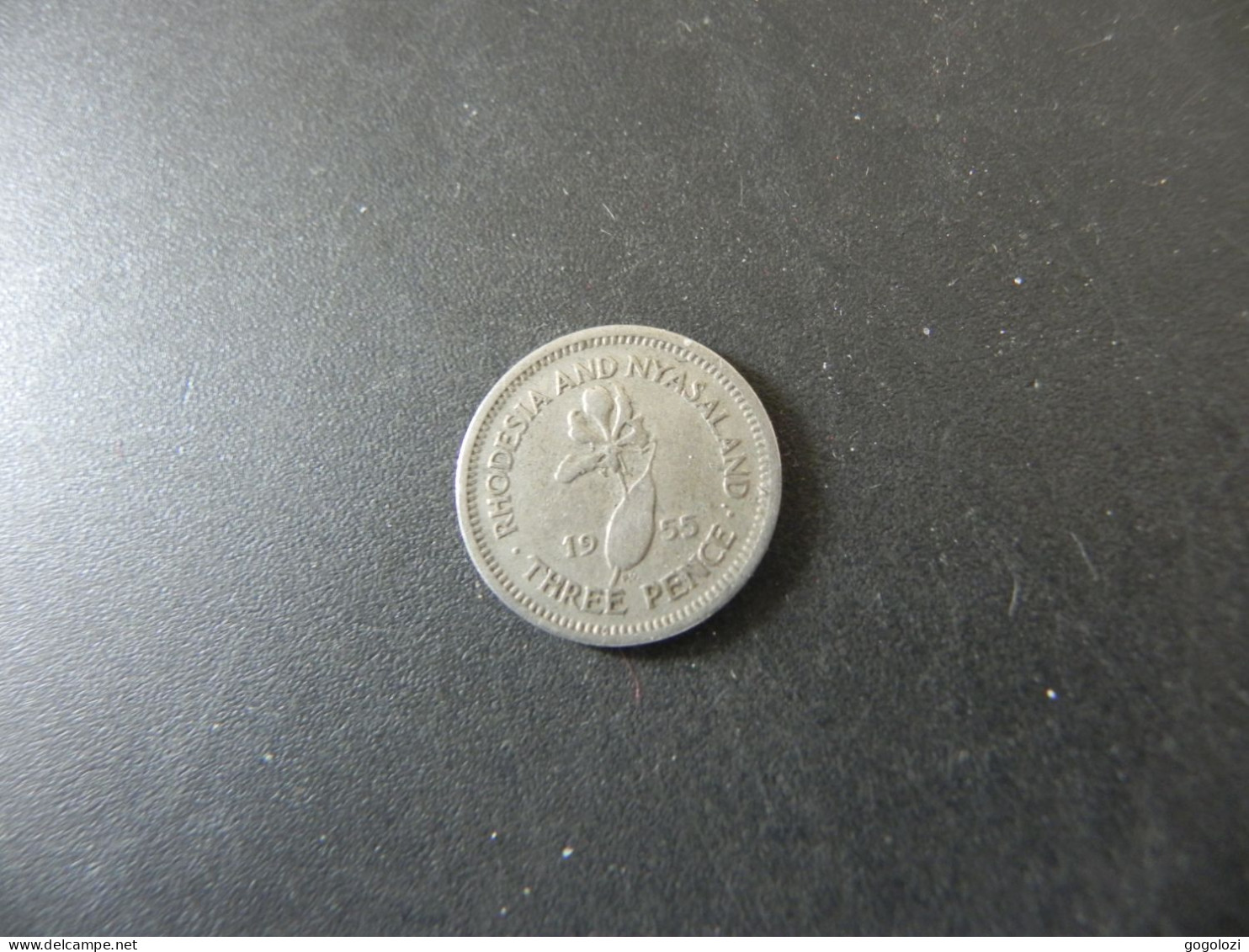Rhodesia And Nyasaland 3 Pence 1955 - Rhodesië