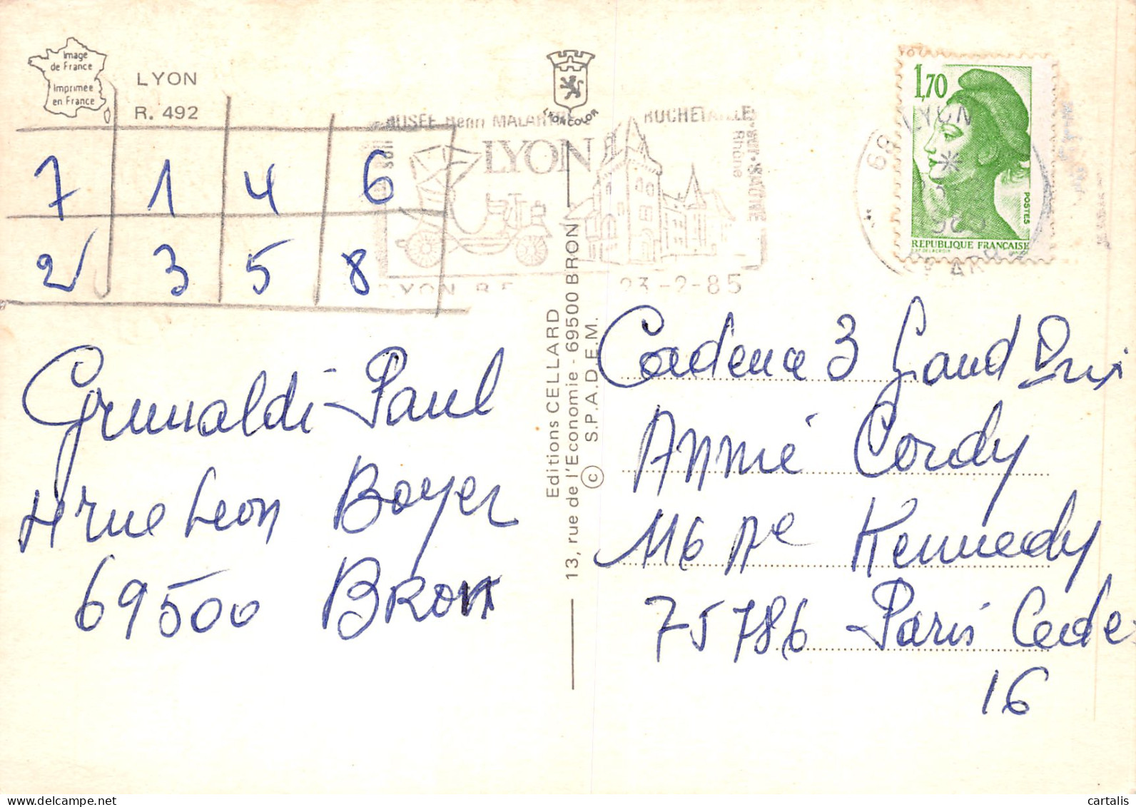 69-LYON-N°C4100-B/0125 - Lyon 1