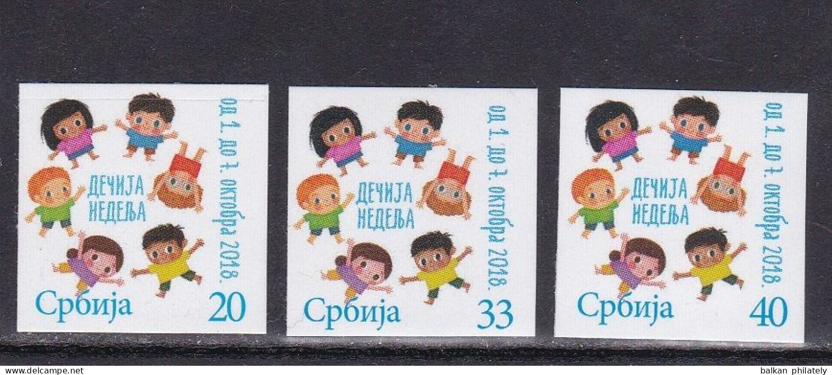 Serbia 2018 Children Week Tax Charity Surcharge Self-adhesive Sticker - Serbien