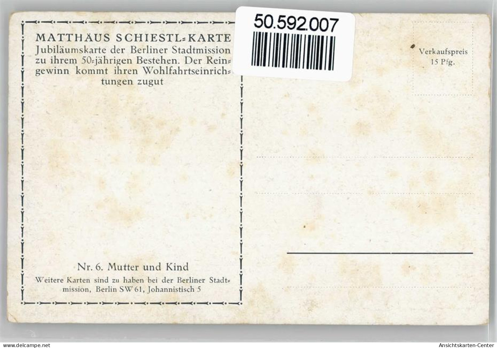 50592007 - No.6 , Mutter Und Kind - Schiestl, Matthaeus
