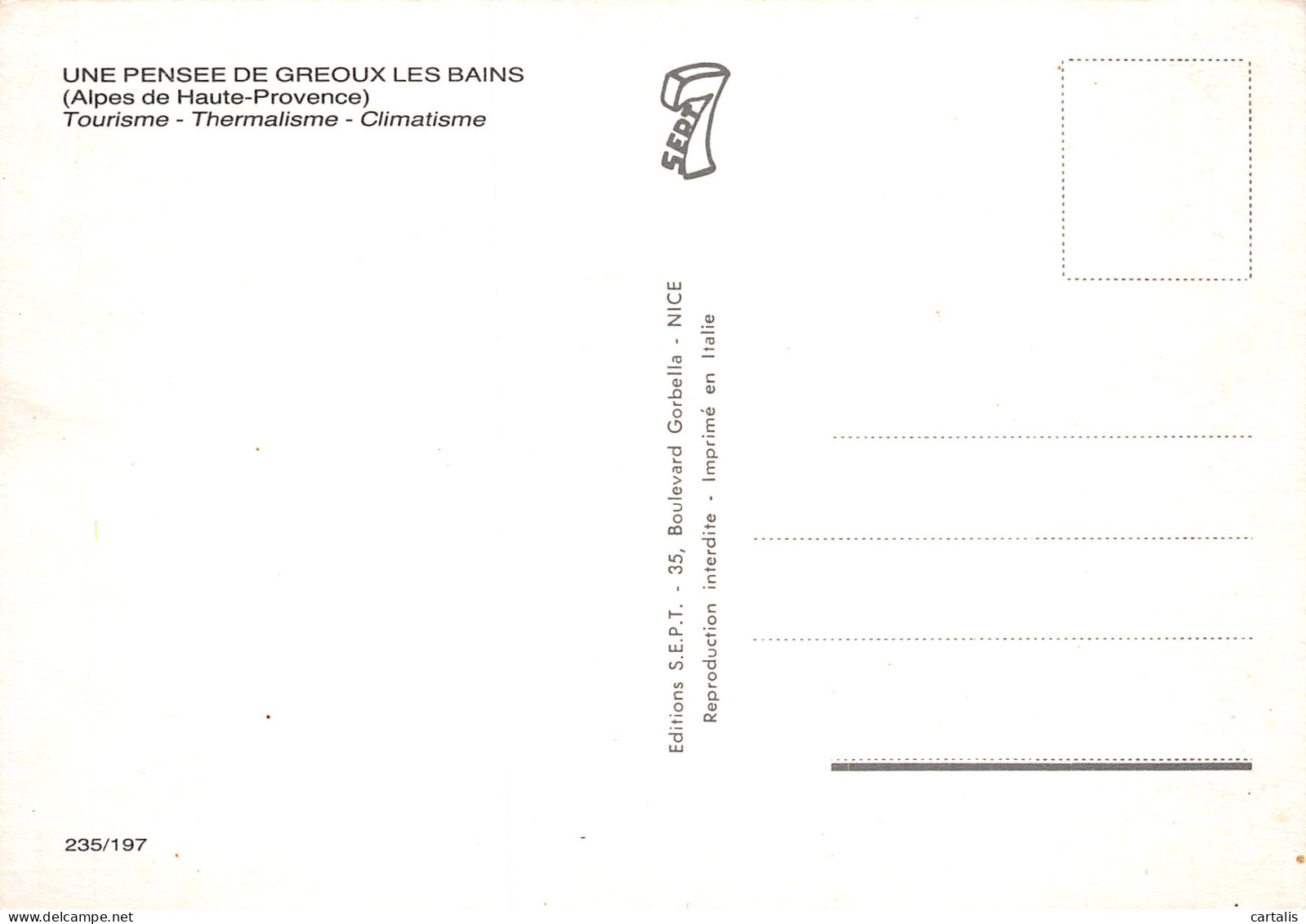 04-GREOUX LES BAINS-N°C4101-C/0363 - Gréoux-les-Bains