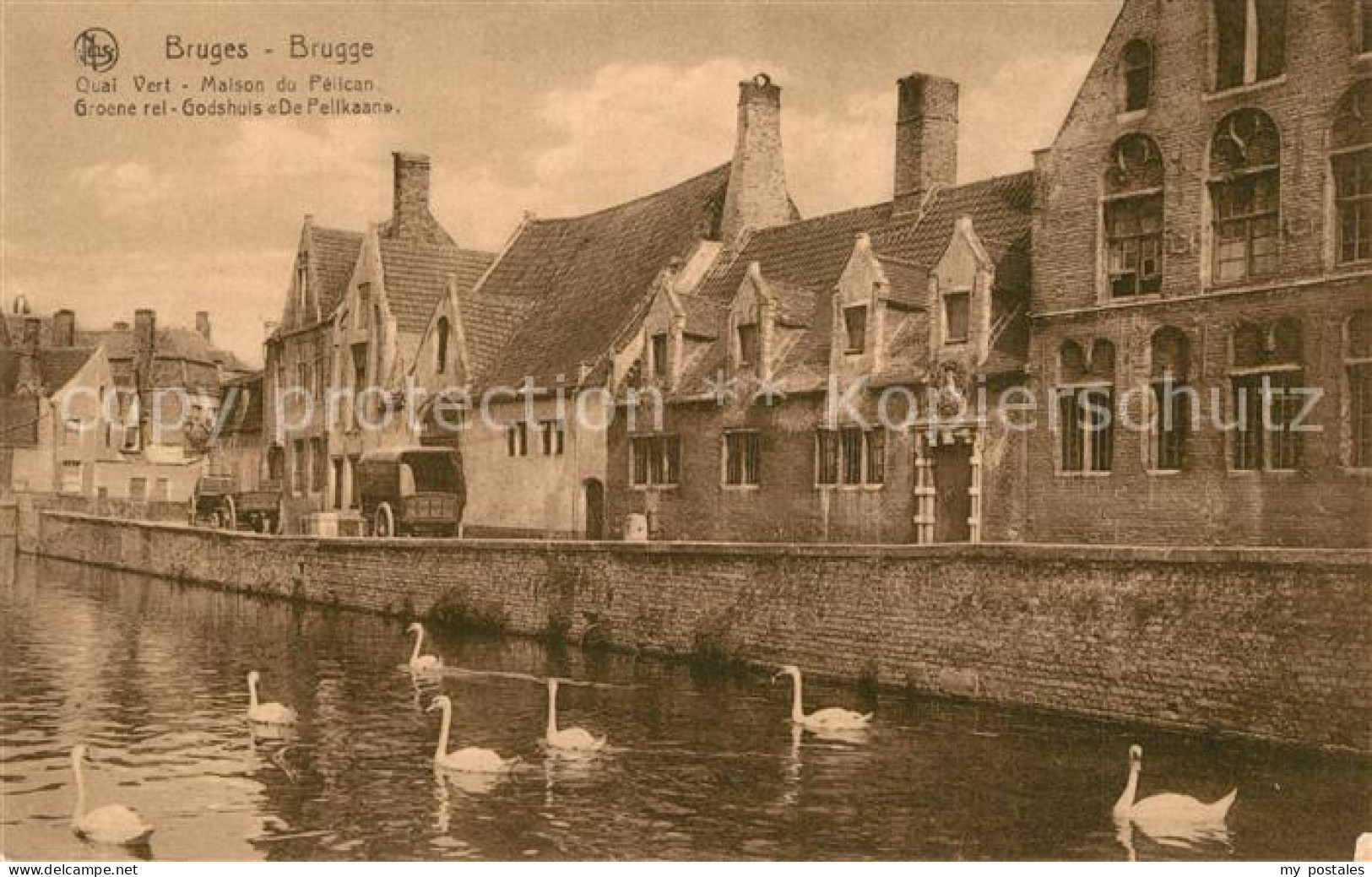 73477579 Bruges Flandre Quai Vert Maison Du Pelican Bruges Flandre - Sonstige & Ohne Zuordnung