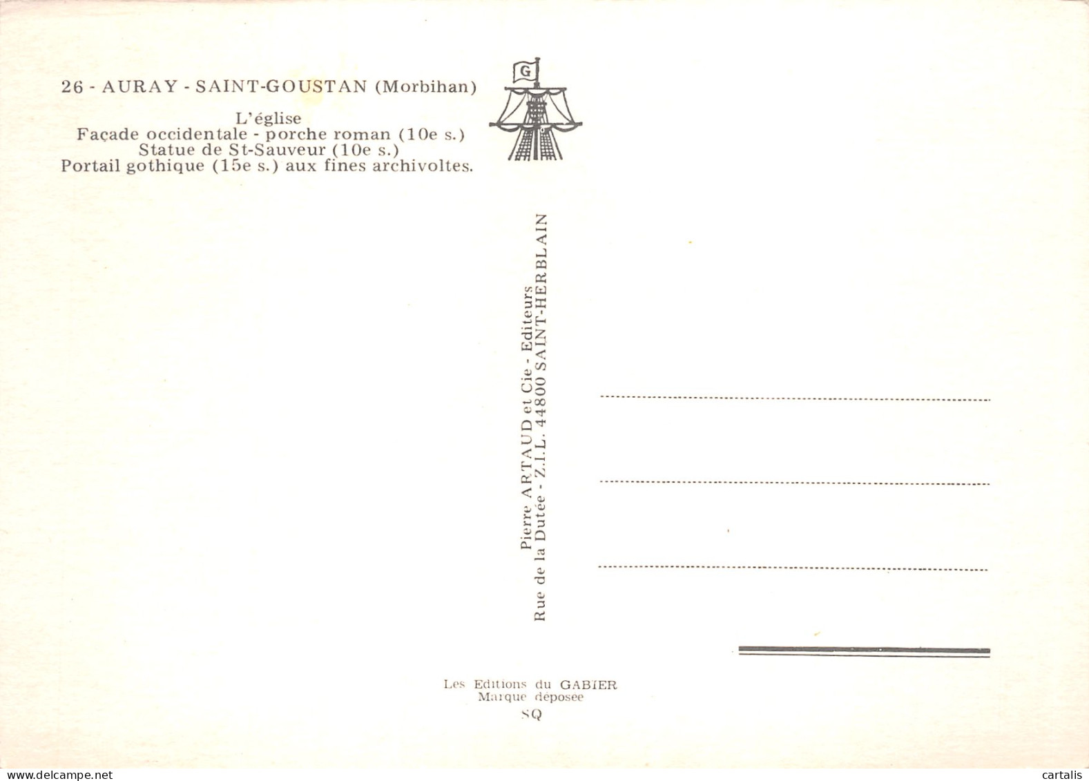 56-AURAY SAINT GOUSTAN-N°C4102-A/0101 - Auray