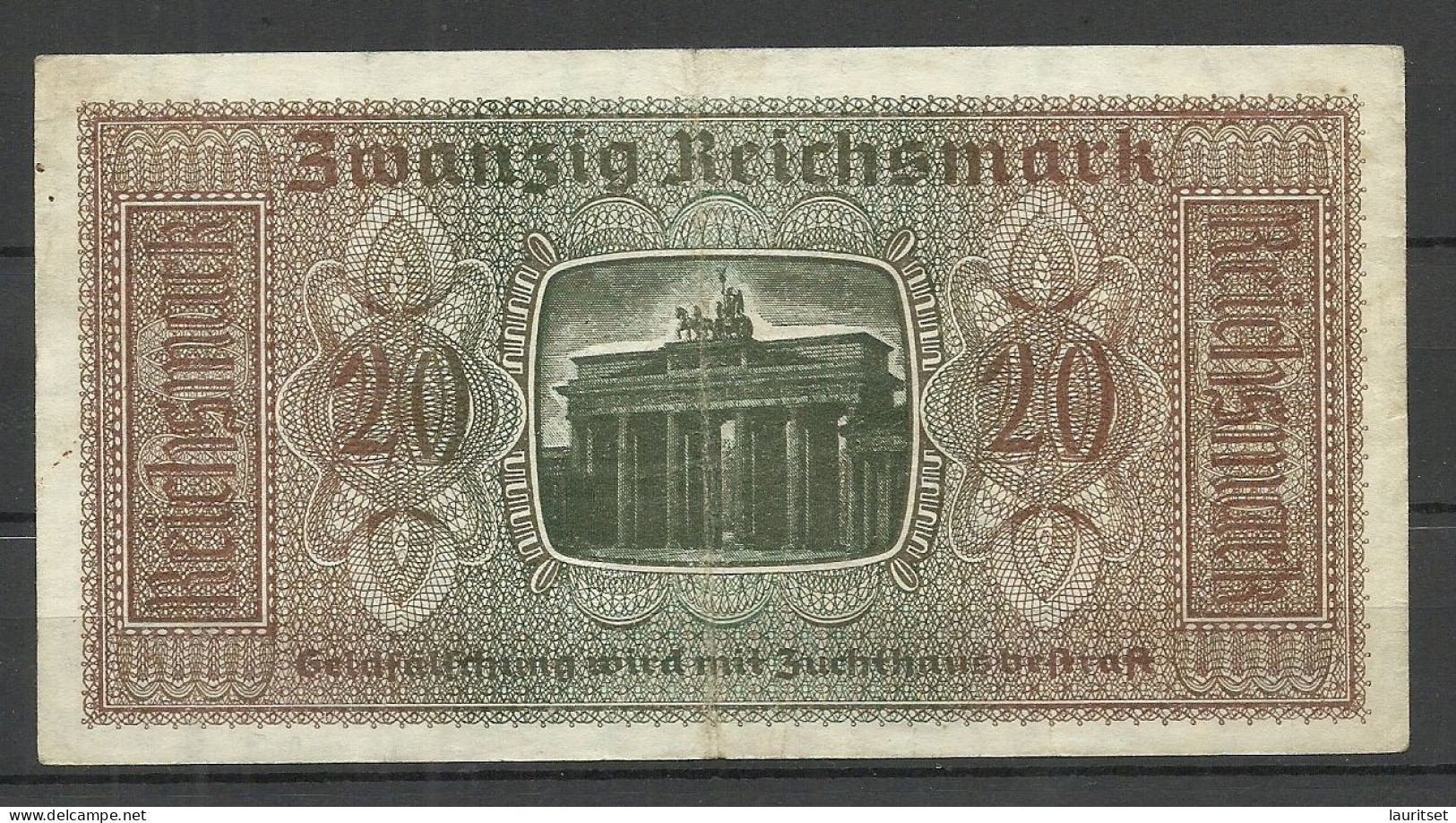 Germany Deutschland Occupation Bank Note 20 Reichsmark Serie G - Tweede Wereldoorlog