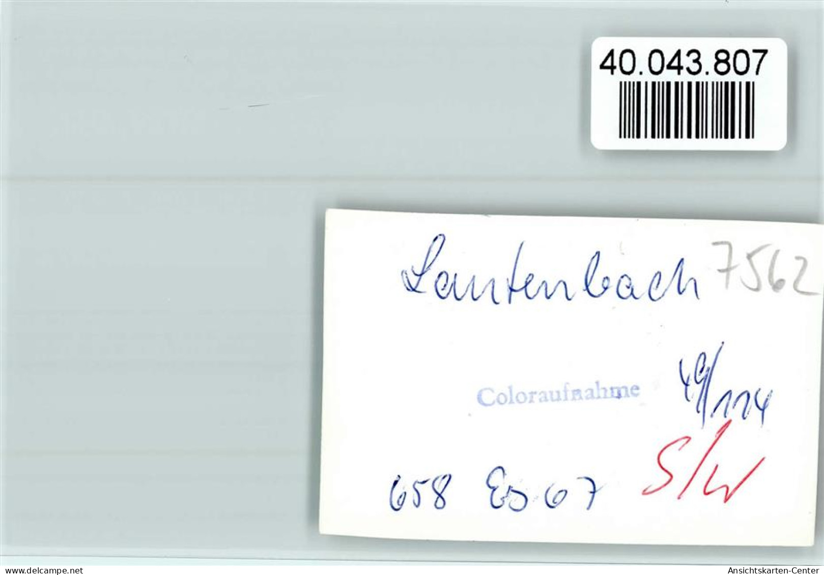 40043807 - Lautenbach , Murgtal - Gernsbach