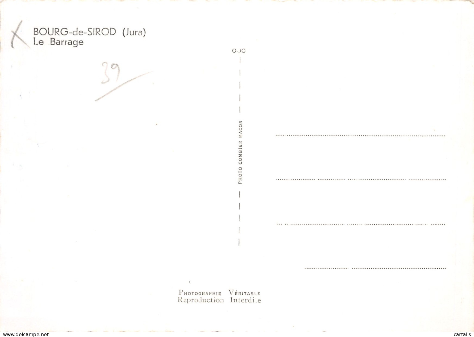 39-BOURG DE SIROD-N°C4102-D/0357 - Sonstige & Ohne Zuordnung