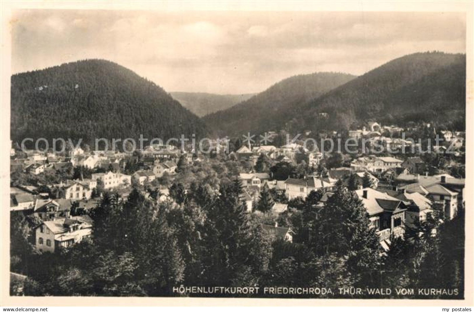 73374501 Friedrichroda Panorama Vom Kurhaus Friedrichroda - Friedrichroda