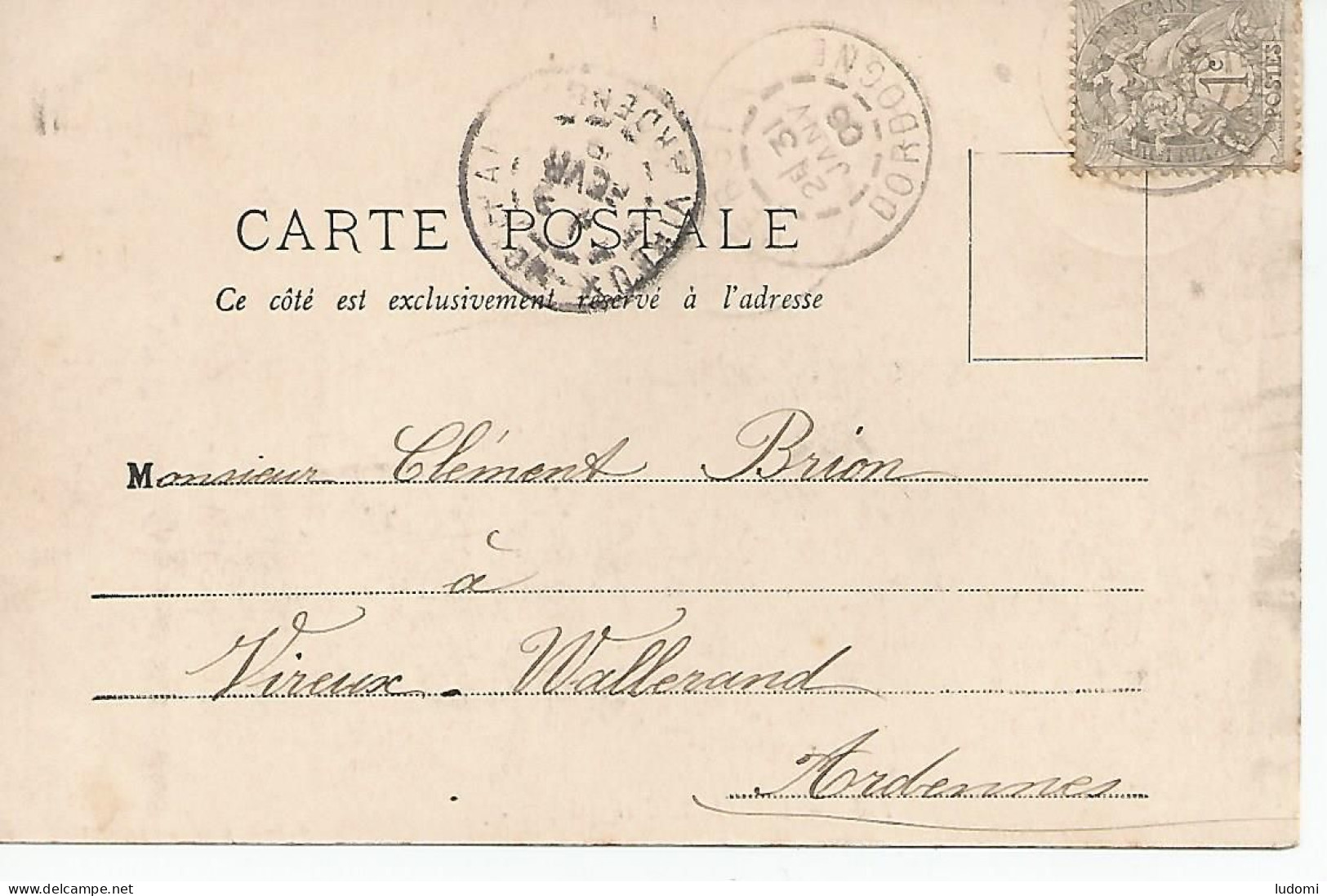 CPA MONTIGNAC 24 Dordogne.FÊTE Sur L'eau? Animée.1906 - Montignac-sur-Vézère