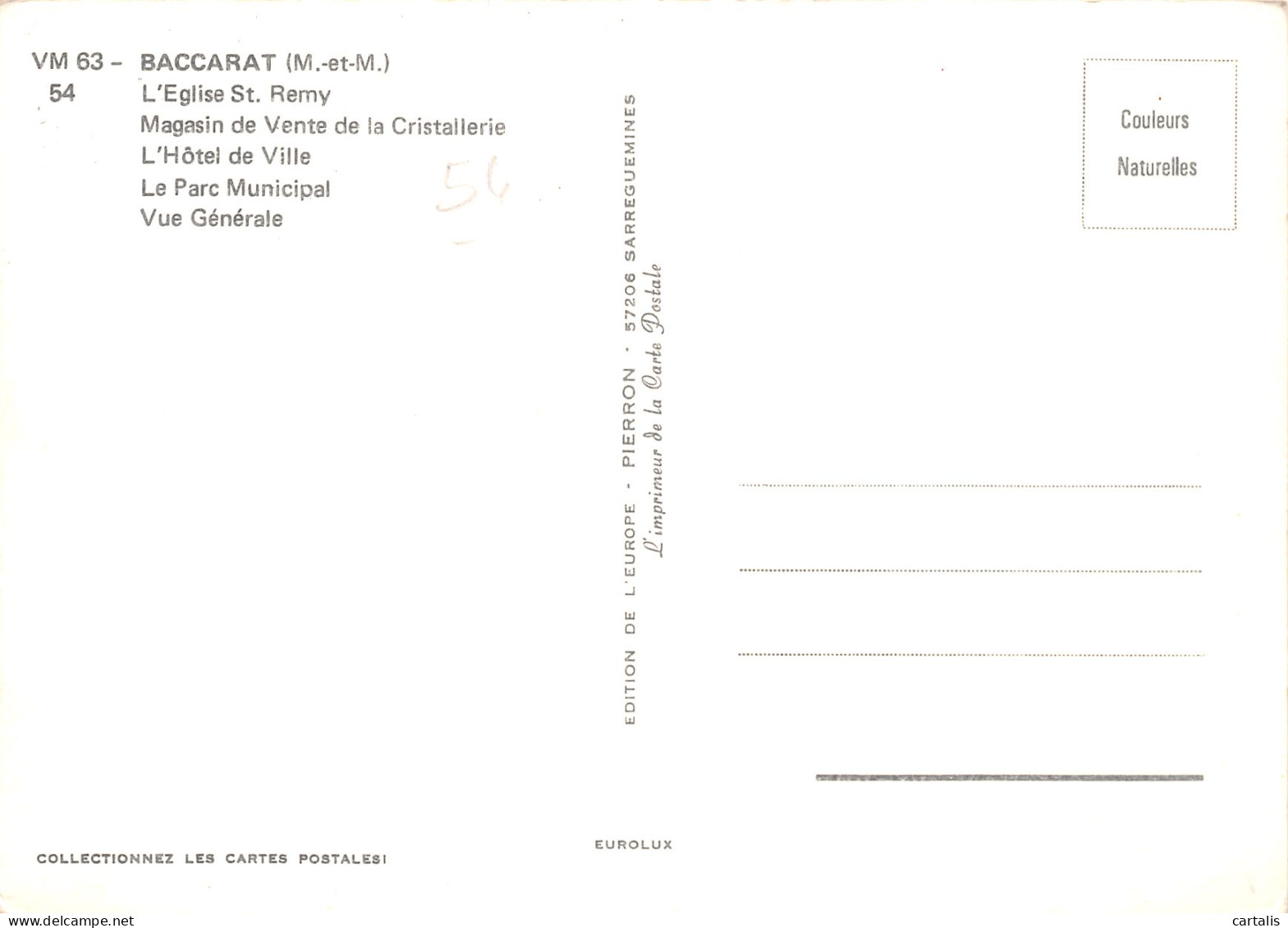54-BACCARAT-N°C4104-C/0087 - Baccarat
