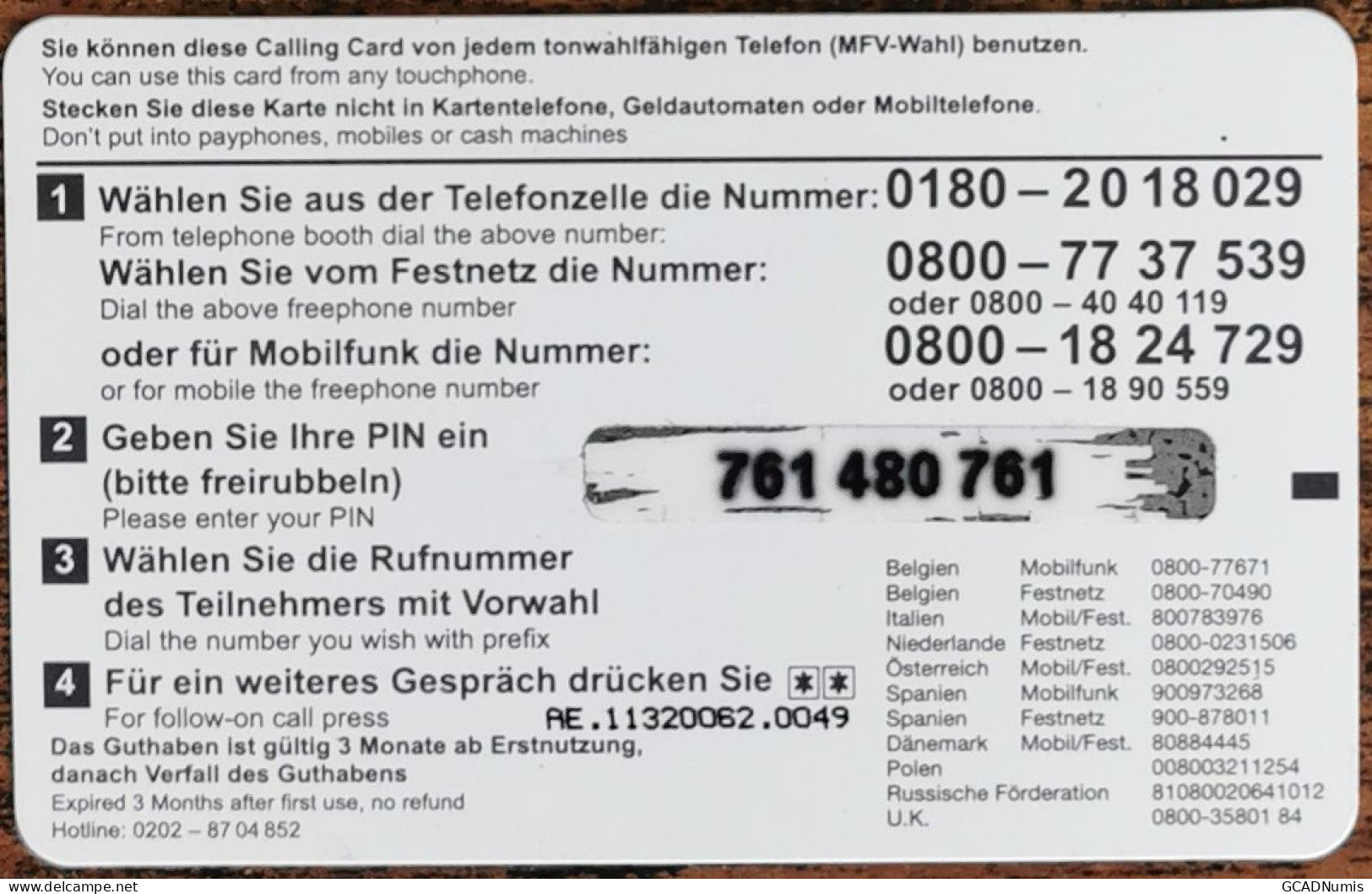 Carte De Recharge - Time 2 Talk 5€ Remote Memory Germany Allemagne ~51 - Other & Unclassified