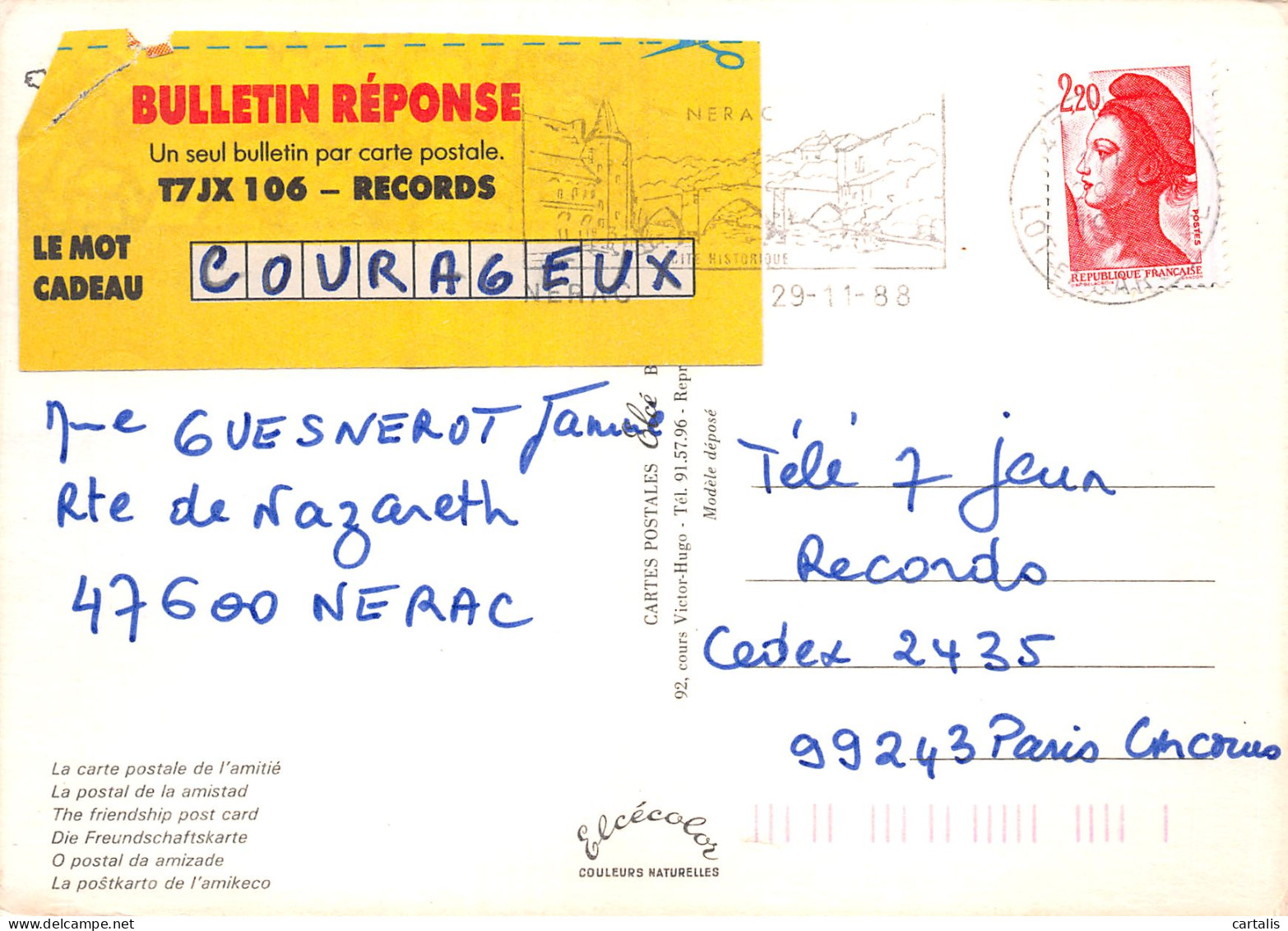 47-NERAC EN ALBRET-N°C4105-A/0081 - Nerac