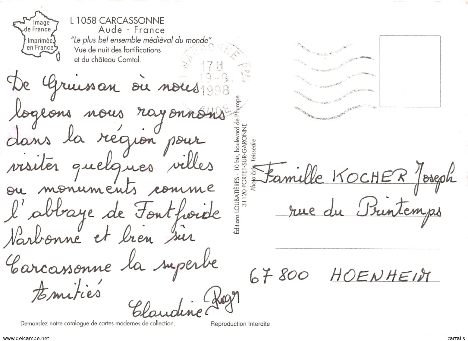 11-CARCASSONNE-N°C4105-A/0053 - Carcassonne