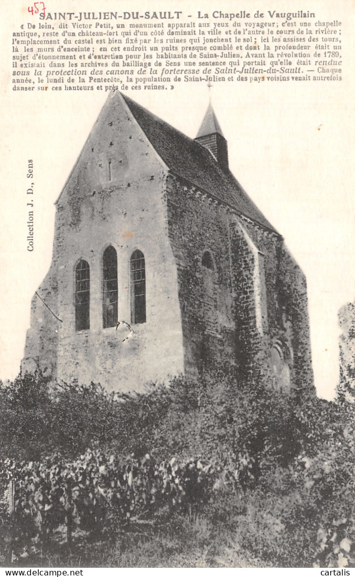 89-SAINT JULIEN DU SAULT-N°C4104-E/0381 - Saint Julien Du Sault