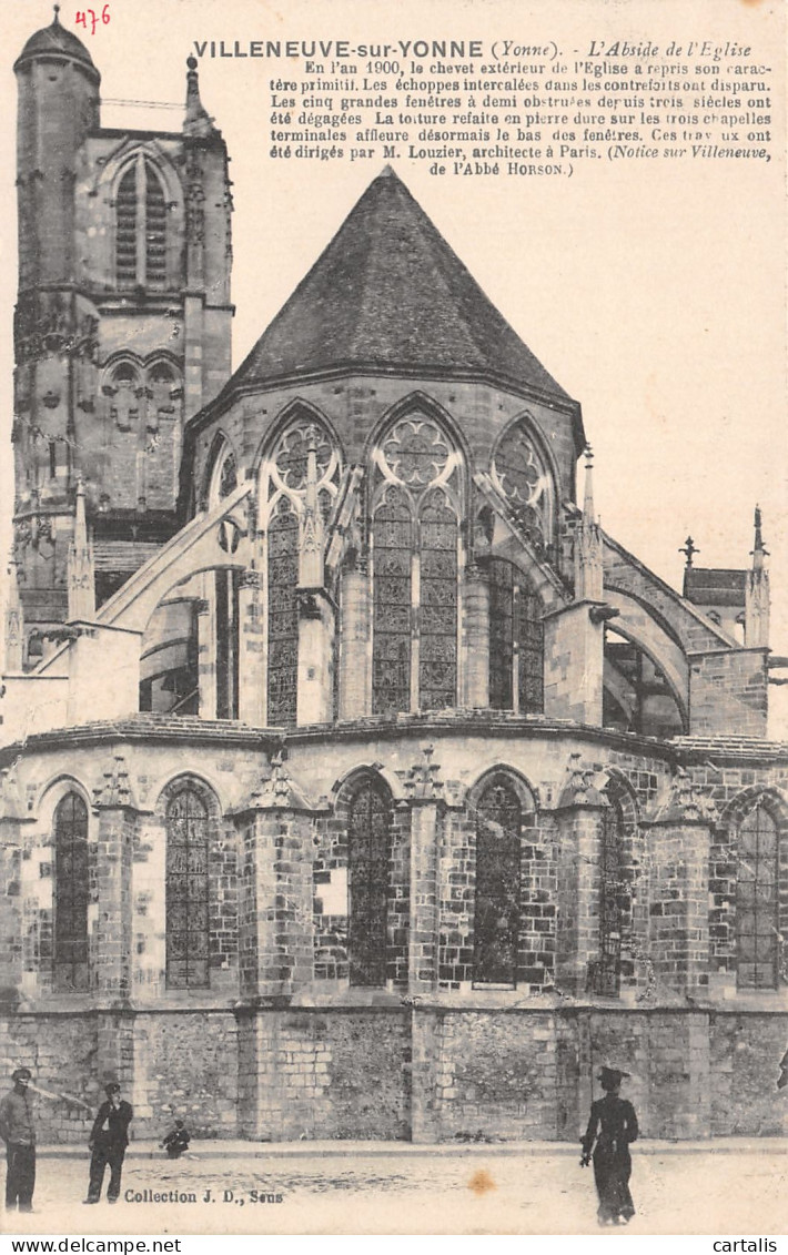 89-VILLENEUVE SUR YONNE-N°C4104-E/0225 - Villeneuve-sur-Yonne