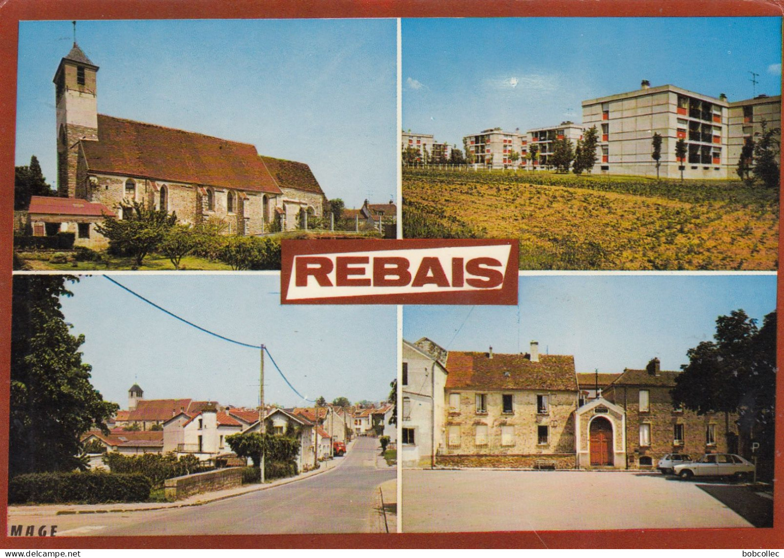 REBAIS (Seine-et-Marne): L'Eglise, Les Cités, L'Hospice, Vue Générale - Multivues - Rebais