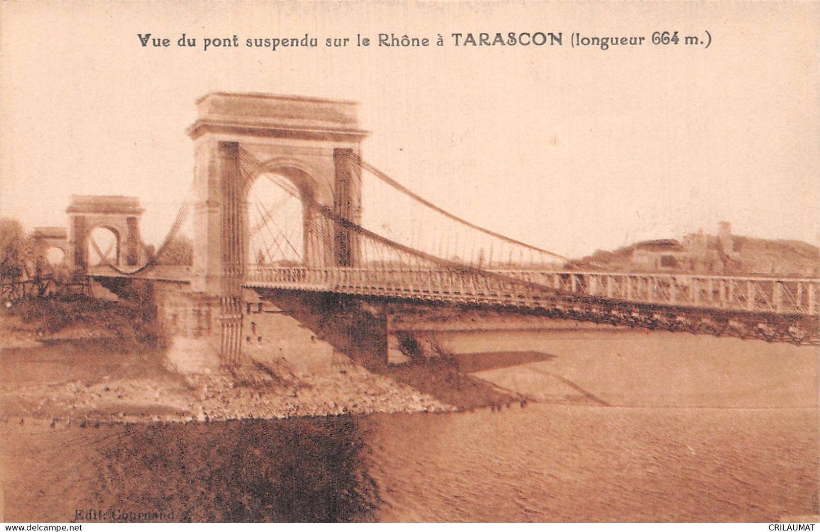 13-TARASCON PONT SUSPENDU SUR LE RHONE-N°LP5118-A/0233 - Tarascon