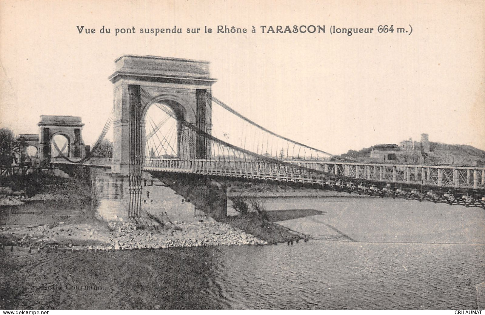 13-TARASCON PONT SUSPENDU SUR LE RHONE-N°LP5118-A/0221 - Tarascon