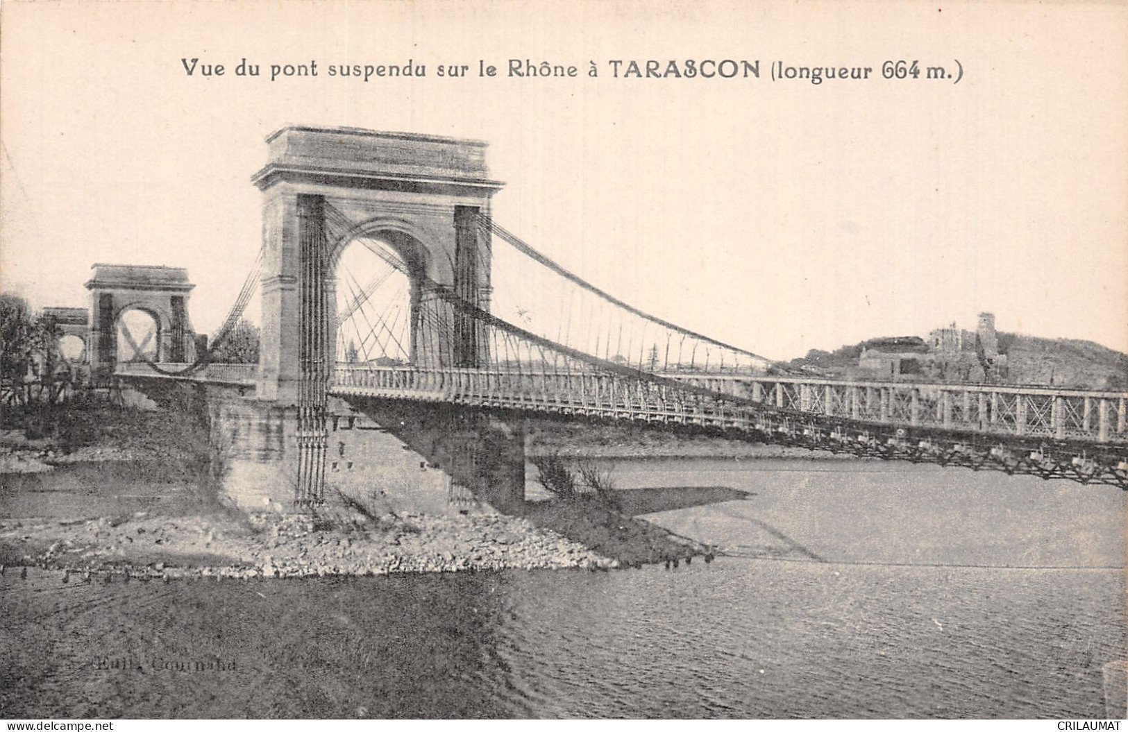 13-TARASCON PONT SUSPENDU SUR LE RHONE-N°LP5118-A/0225 - Tarascon