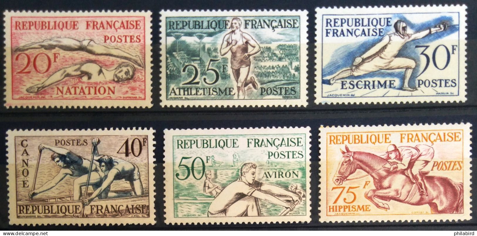 FRANCE                             N° 960/965                               NEUF** - Unused Stamps