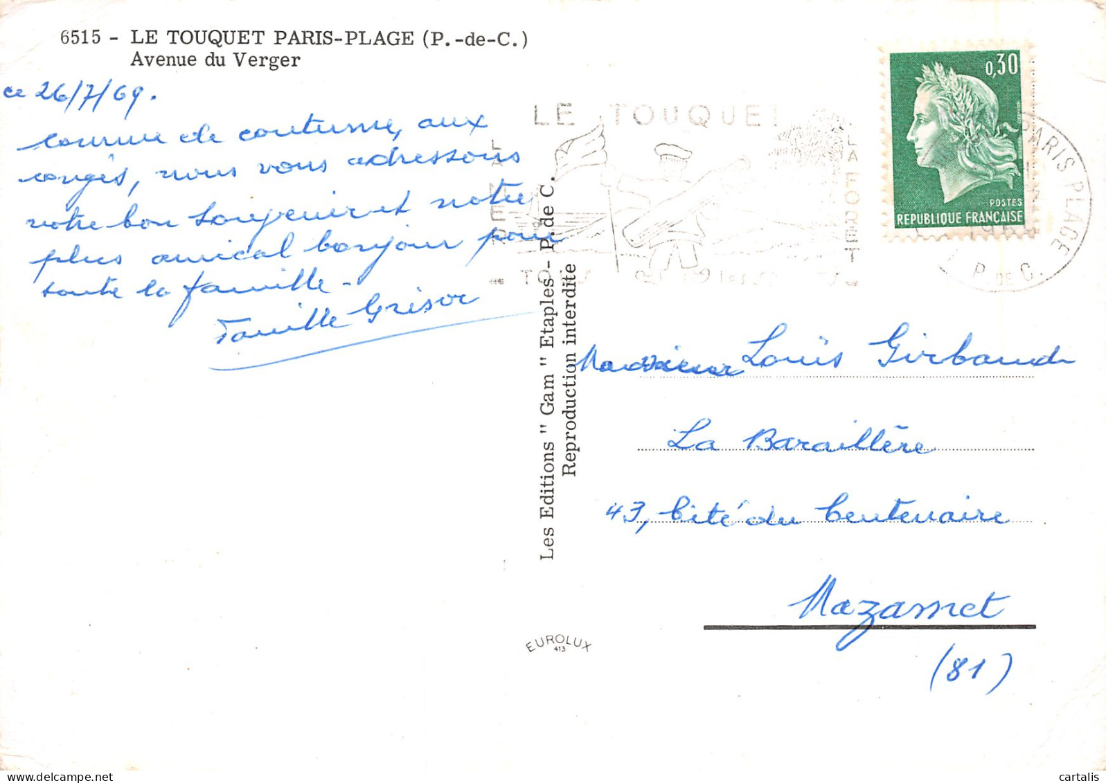 62-LE TOUQUET PARIS PLAGE-N°C4105-B/0289 - Le Touquet