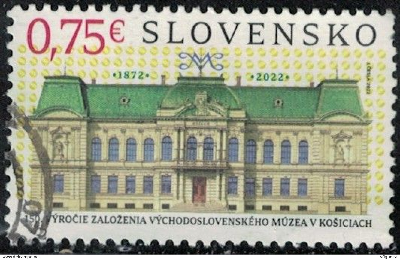 Slovaquie 2022 Oblitéré Used 150 Ans De La Fondation Du Musée Slave Oriental à Kosice Y&T SK 863 SU - Used Stamps