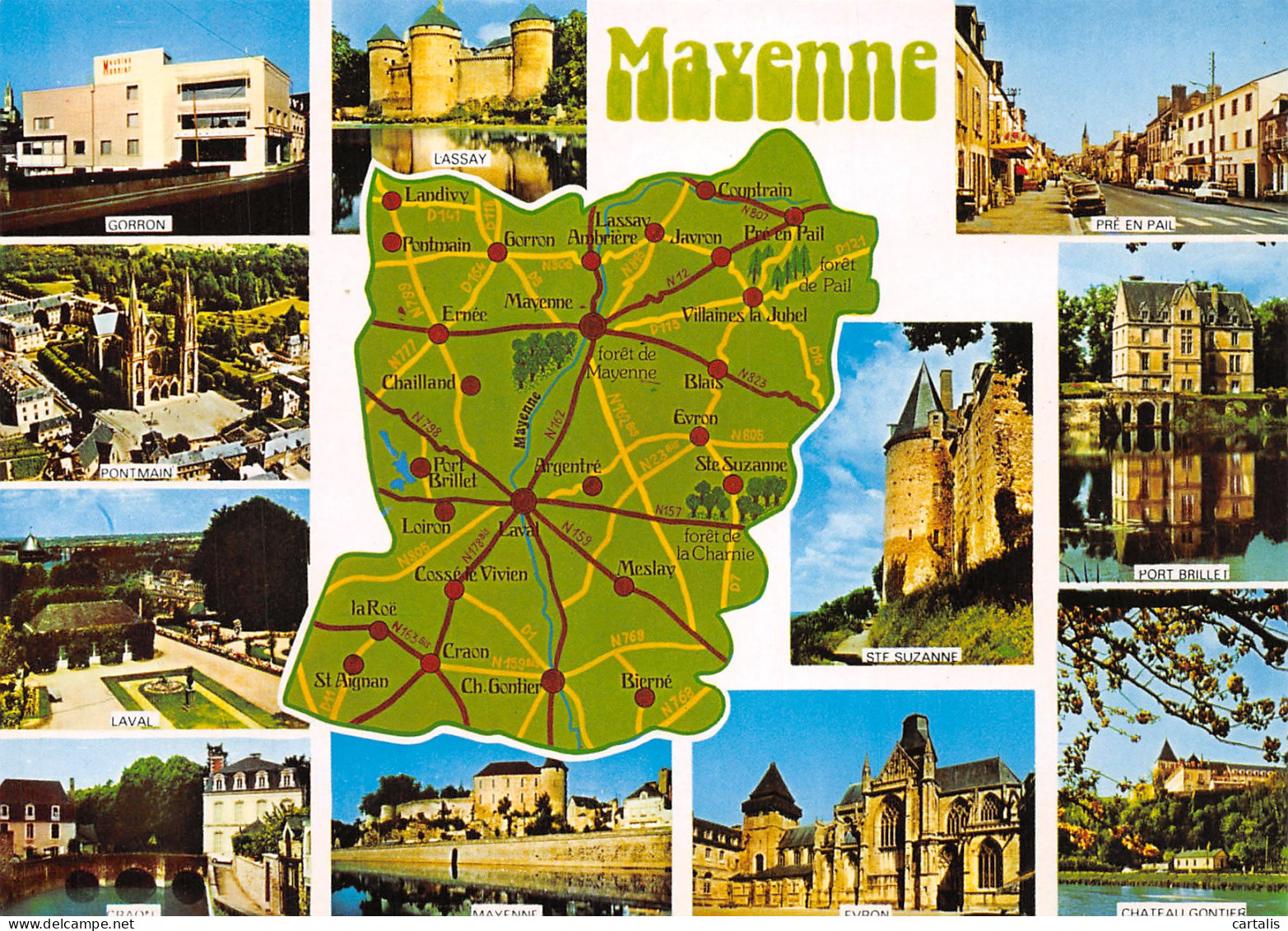 53-MAYENNE MULTIVUES-N°C4105-B/0157 - Mayenne